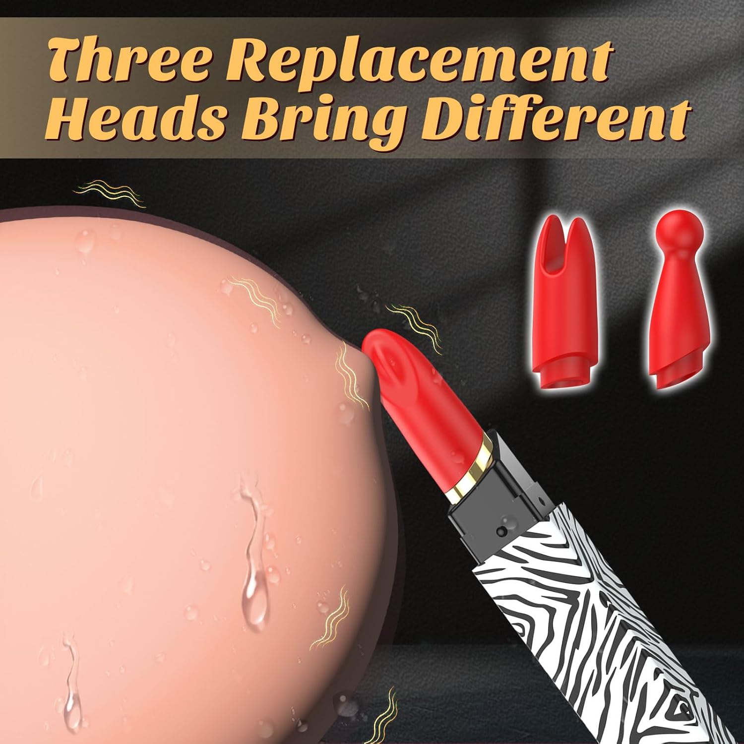 WhisperDot 3-Head Lipstick Bullet Vibrator