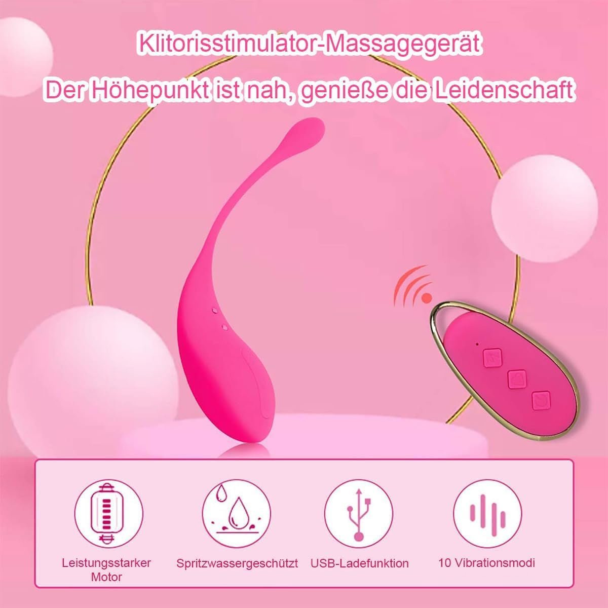 WhisperEgg Remote Control Vibrating Egg Vibrator