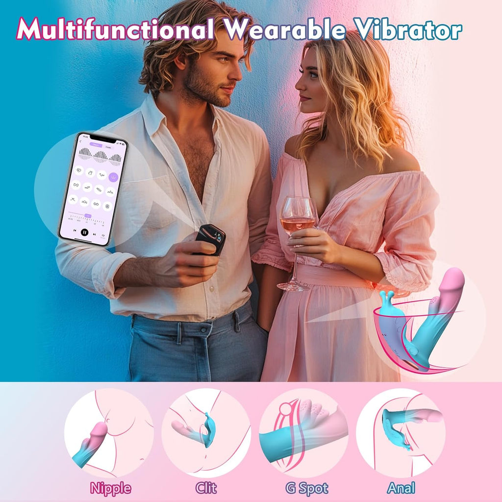 WhisperLink Triple Tease Butterfly Panty Vibrator