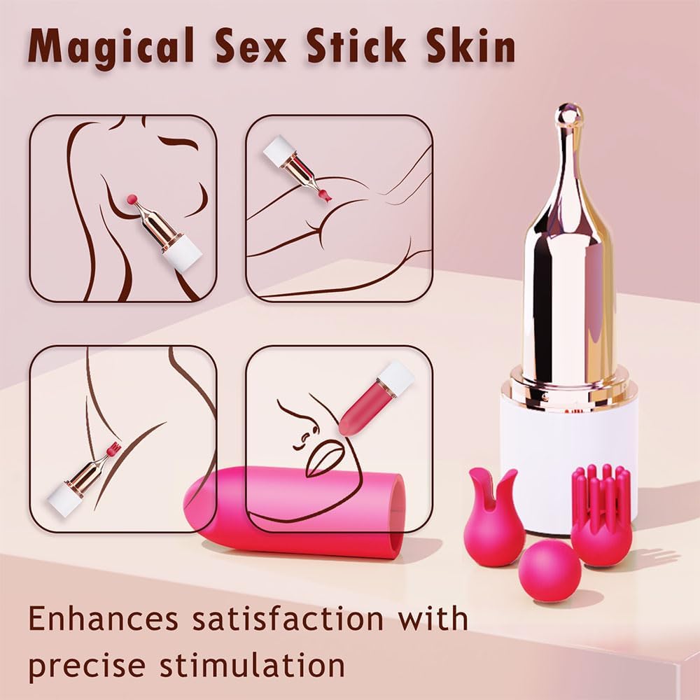 WhisperLuxe 4-Head Lipstick Vibrator