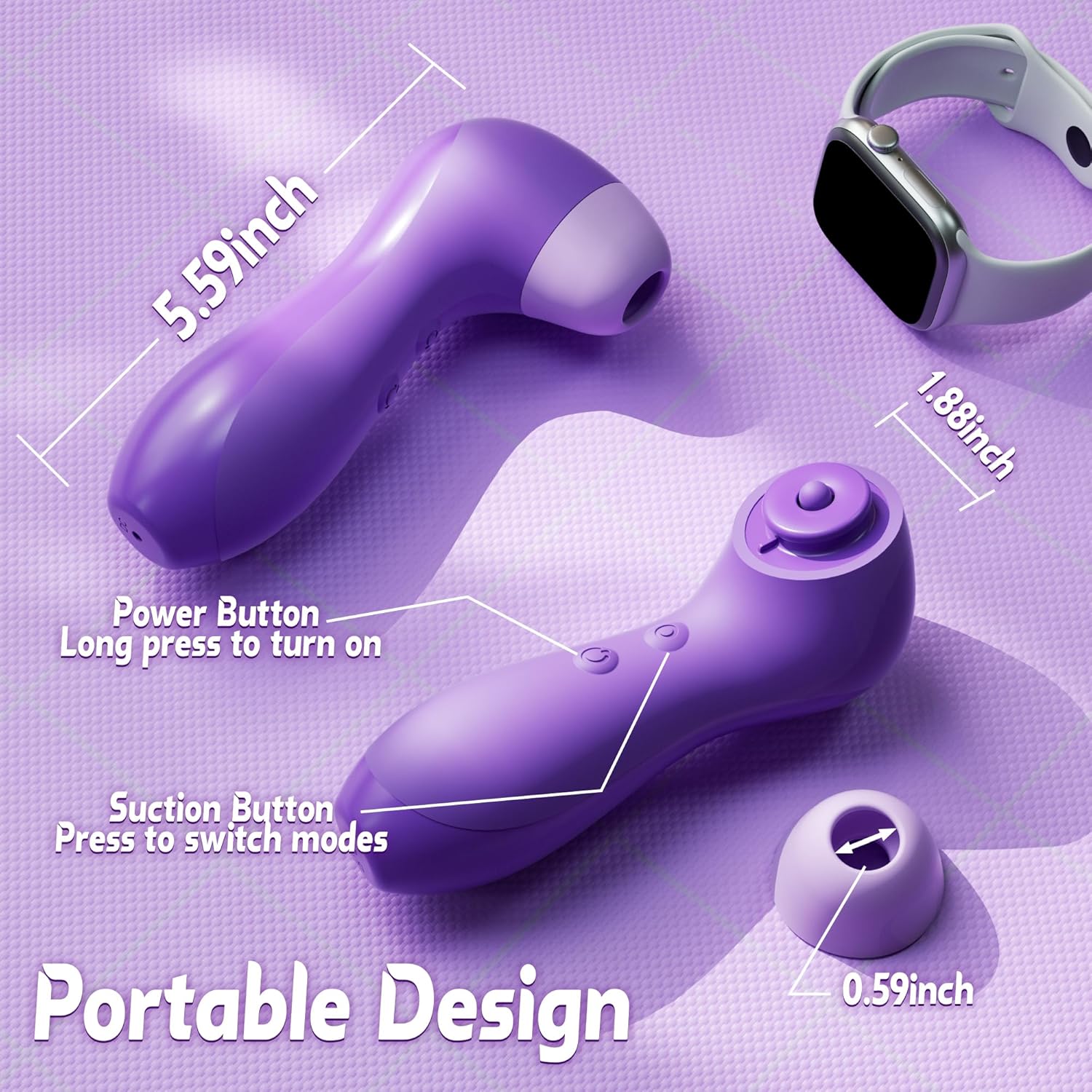 WhisperMuse Dual Pleasure Suction Vibrator