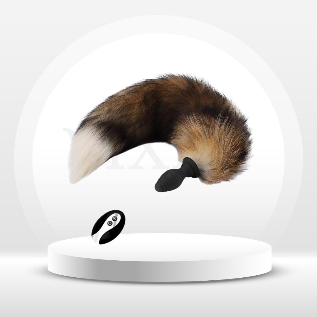 WhisperTail Remote Vibrating Fox Tail Plug