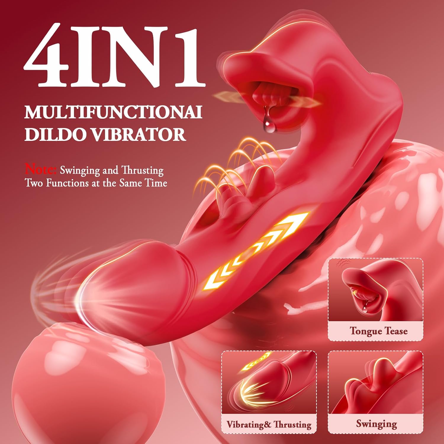 WiggleLuxe Thrusting Tongue Vibrator