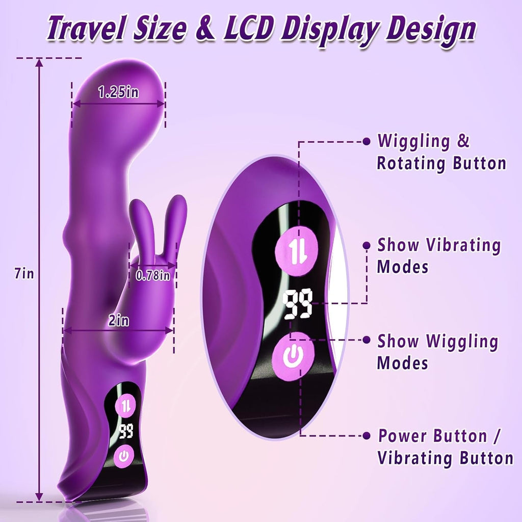 WiggleRush Thrusting Wiggling Rabbit Vibrator