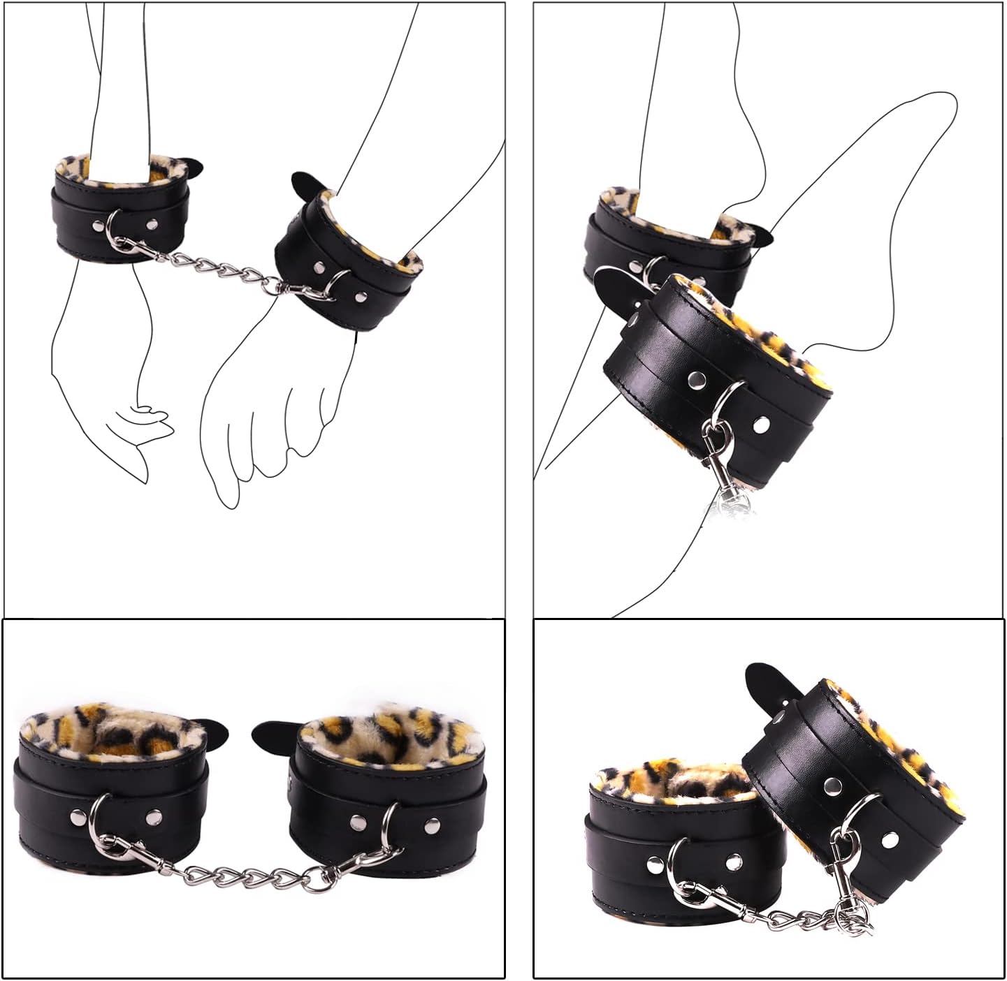 WildLuxe 30-Piece Leopard BDSM Set