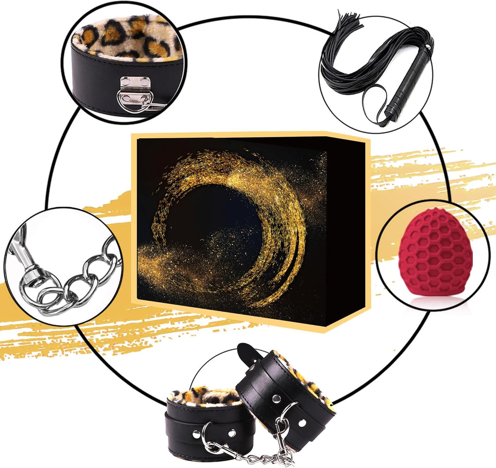 WildLuxe 30-Piece Leopard BDSM Set