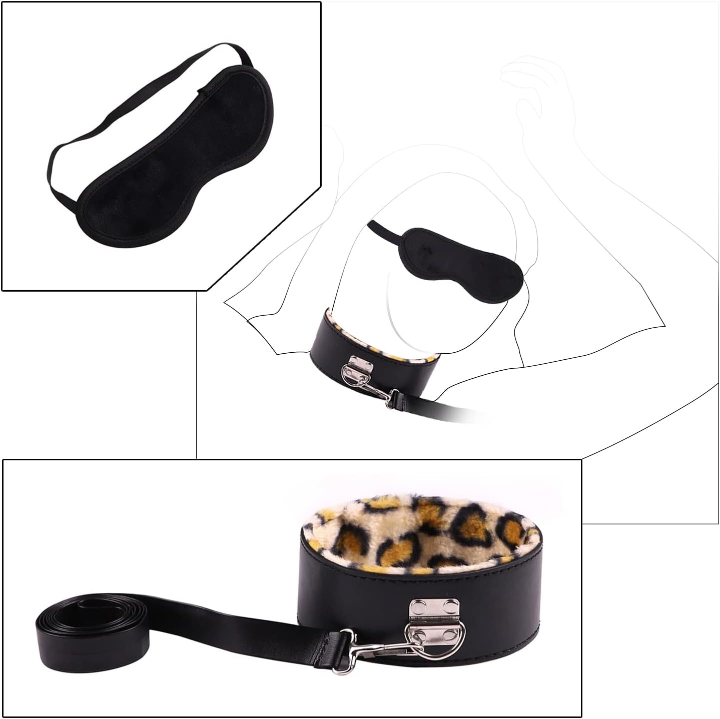 WildLuxe 30-Piece Leopard BDSM Set