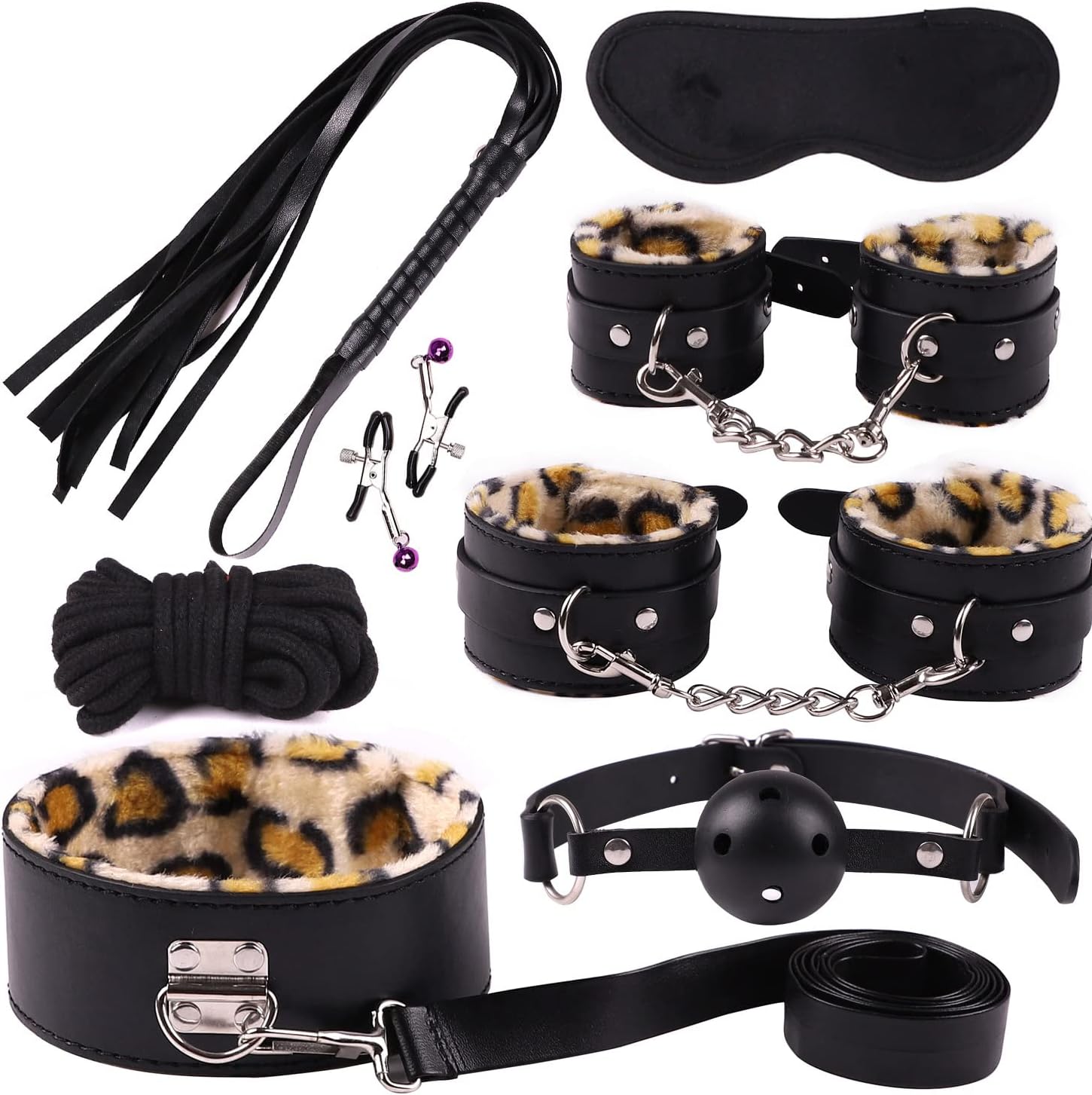 WildLuxe 30-Piece Leopard BDSM Set