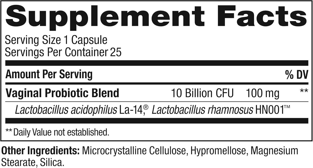 Women’s Probiotic – Vaginal pH & Flora Support, 10B CFU