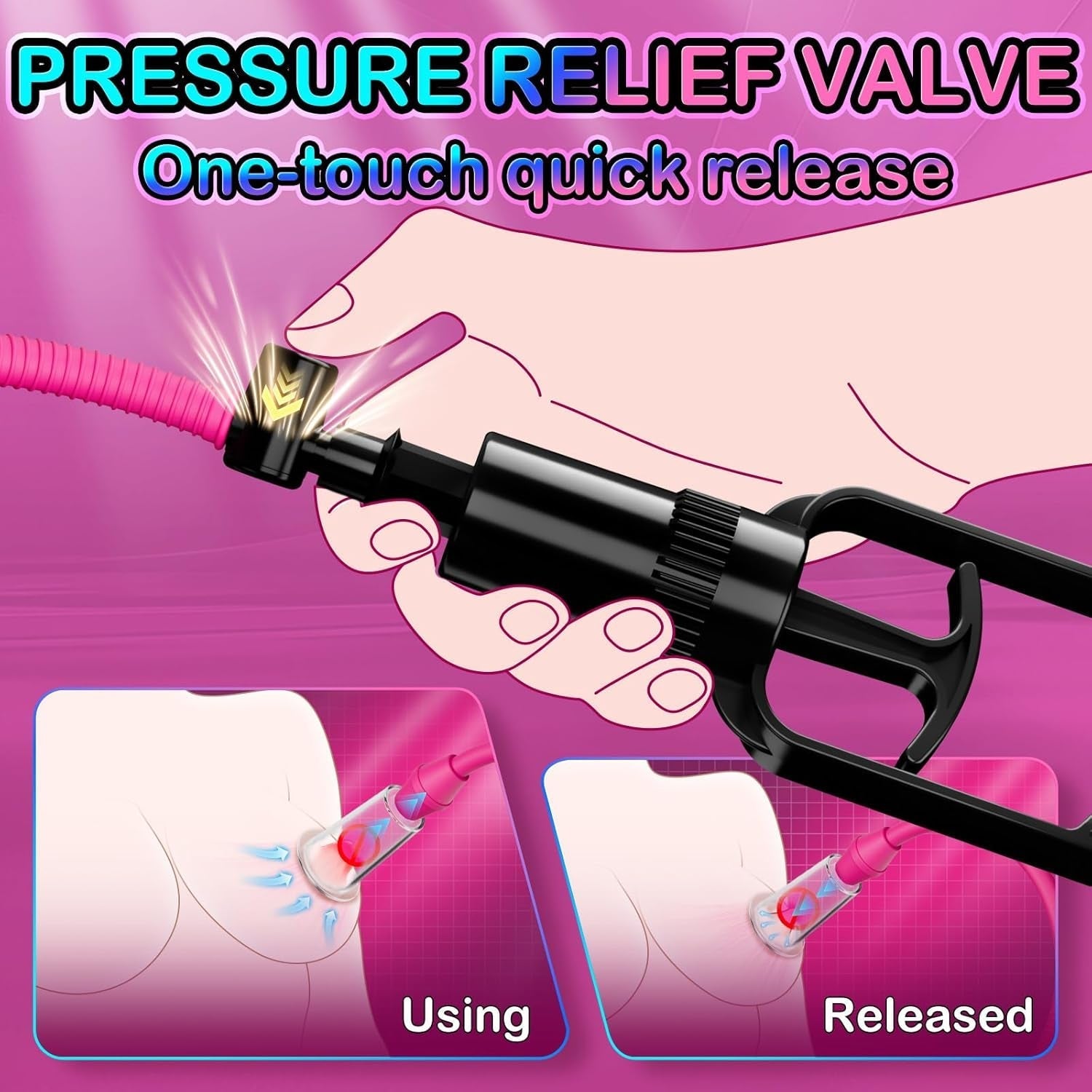 VacuraFlex Manual Clitoral & Nipple Suction Pump