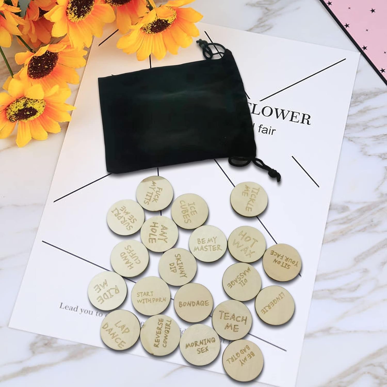 Wooden Date Night Spicy Tokens