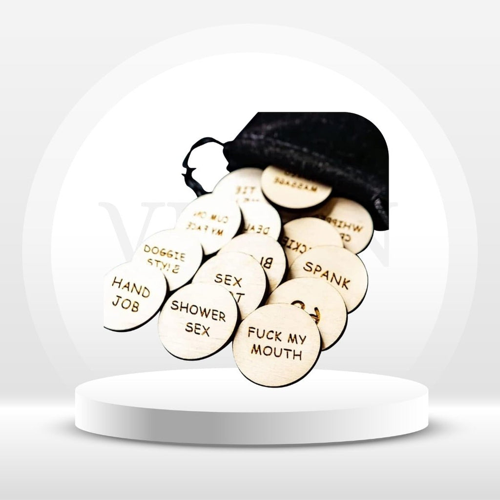 Wooden Date Night Spicy Tokens