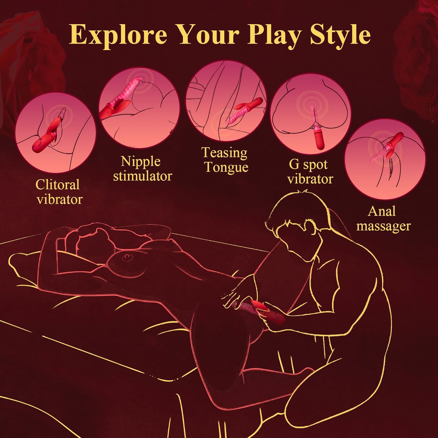 WriggleMate Tongue Vibrator with Dual Motors