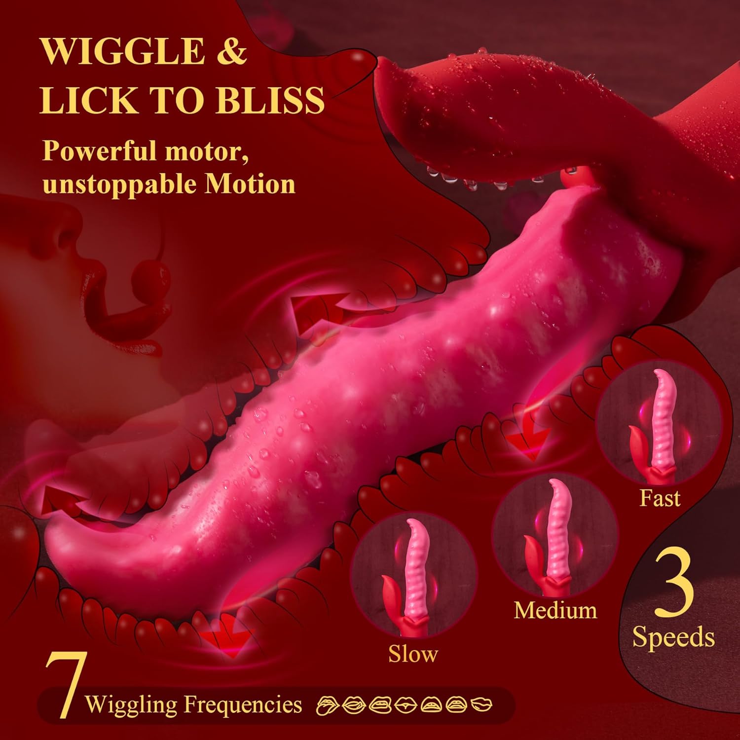 WriggleMate Tongue Vibrator with Dual Motors