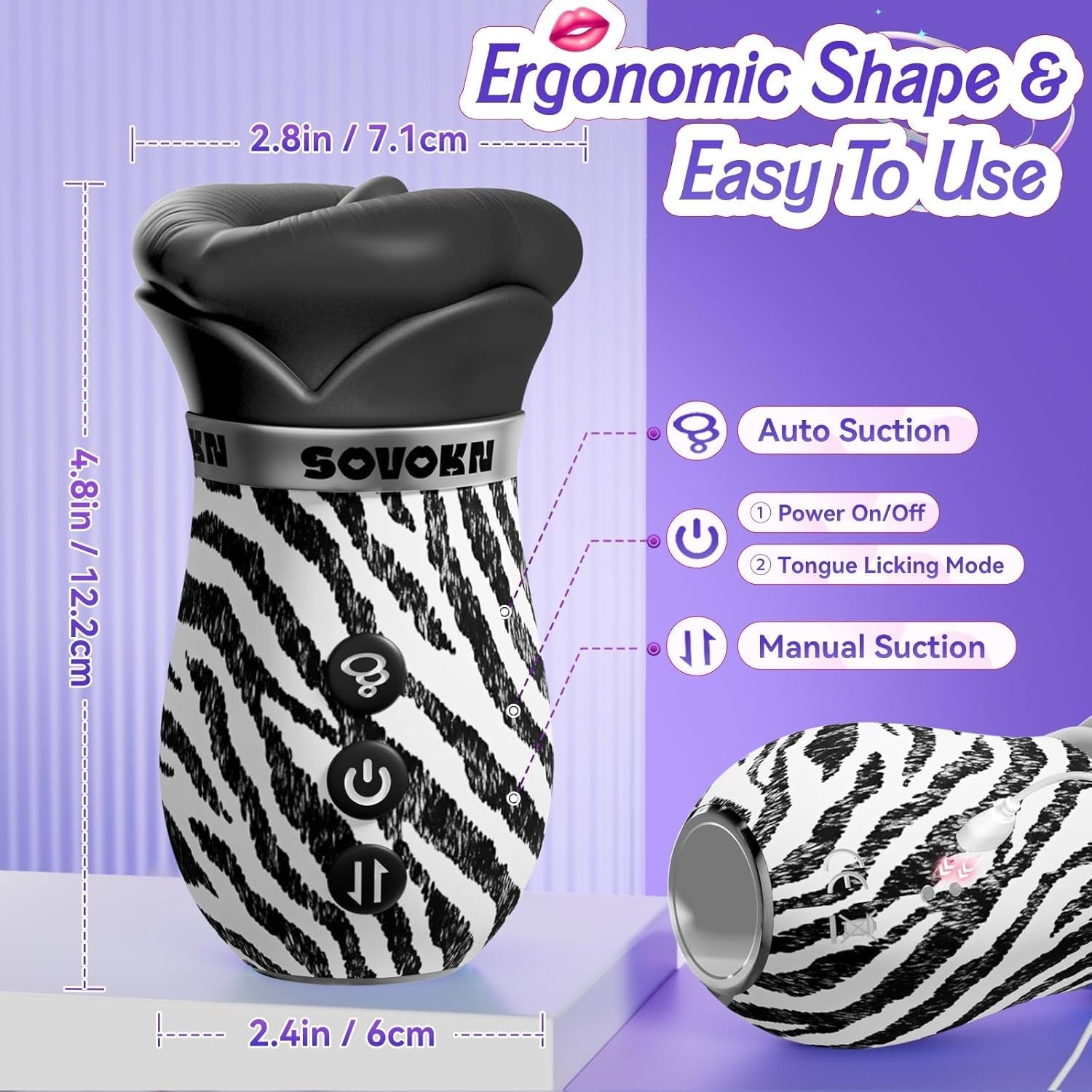 ZebraKiss AI Mouth Suction Vibrator